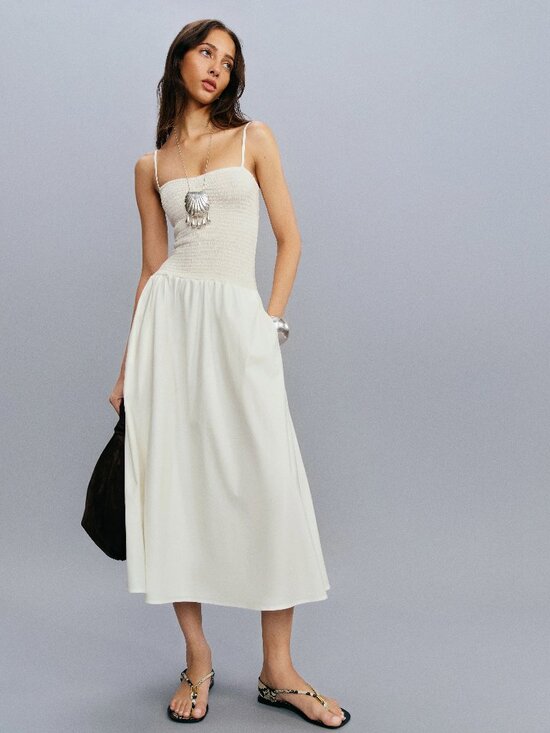 Reformation Dresses & Skirts - NWT - Reformation Nellie Dress Ivory - Size S